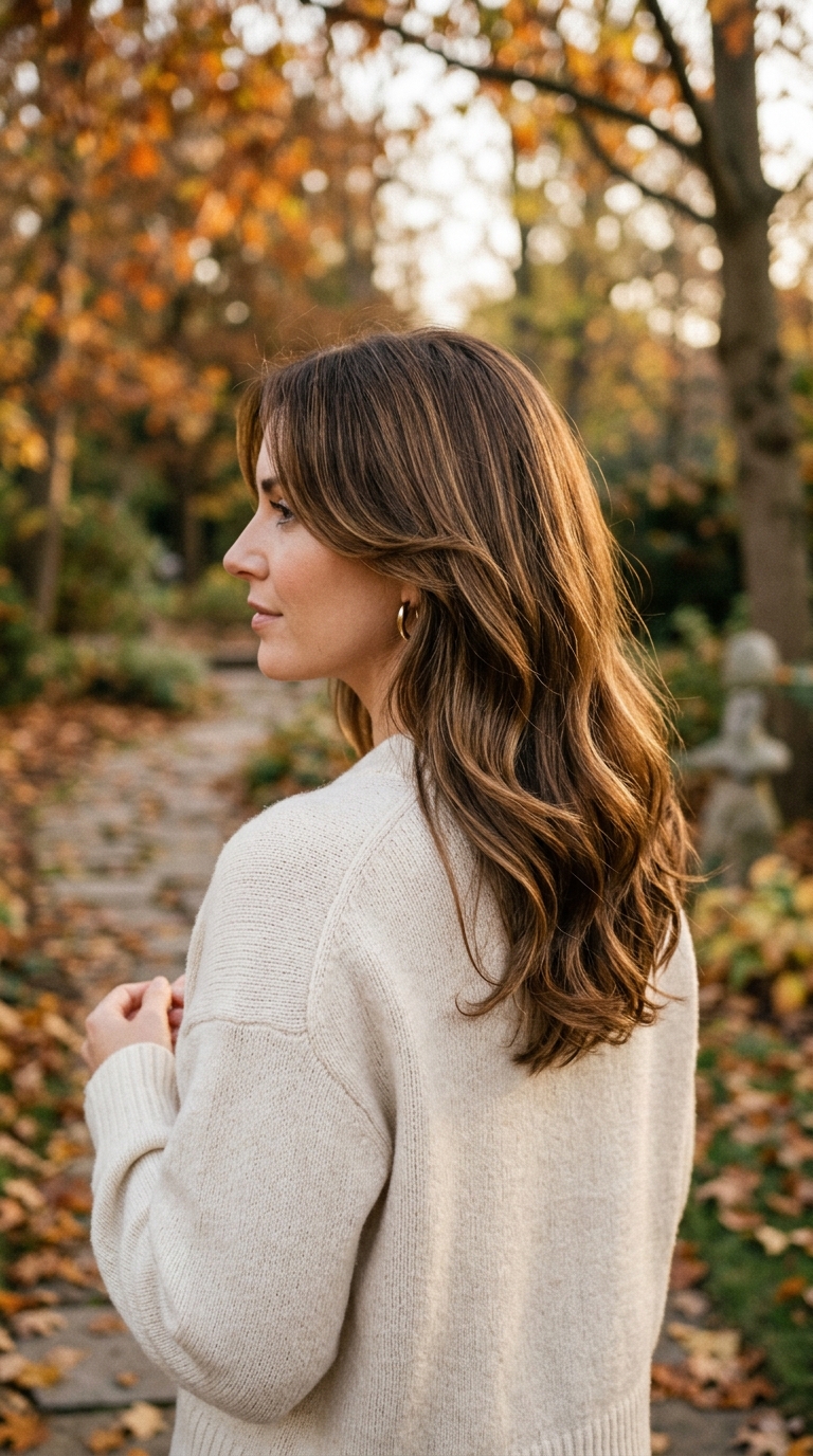 Fall Haircut for Square Face Medium Length: 8 Flattering Ideas 9 Medium-length U-shaped layered haircut with soft waves for a square face.