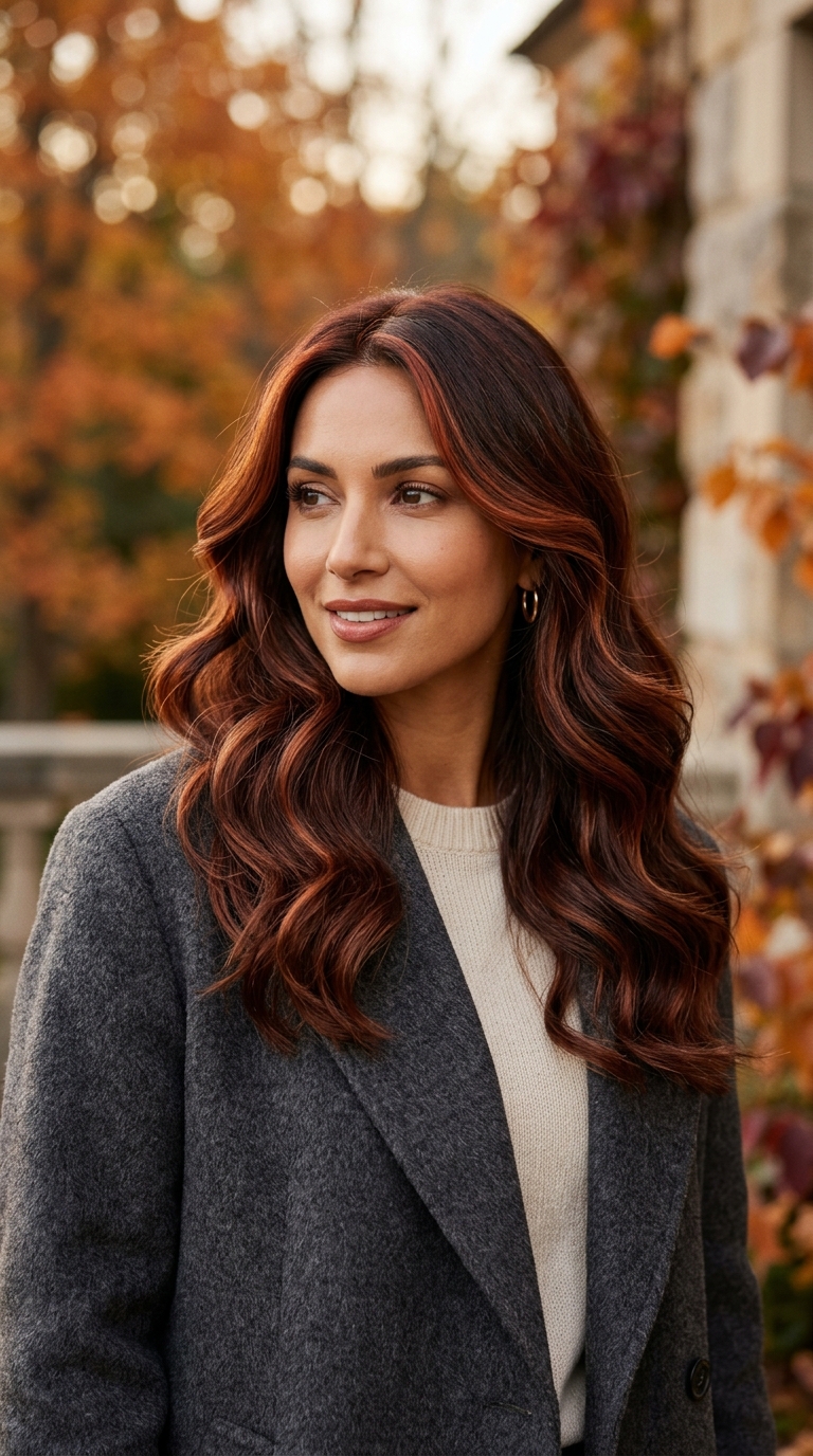 Fall Hair Color for Oval Face With Highlights: 8 Beautiful Ideas 9 8 14