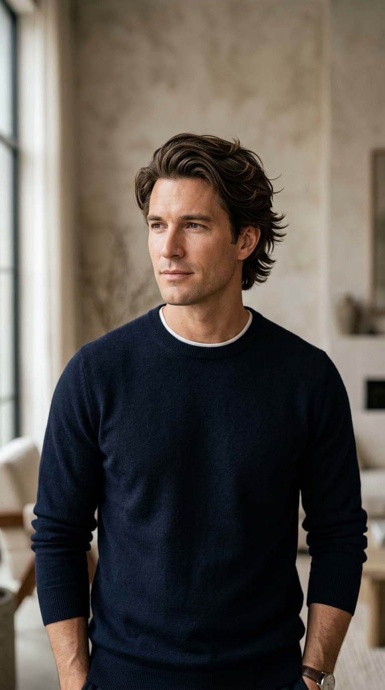 10 Modern Haircuts for Men With No Beard 10 9