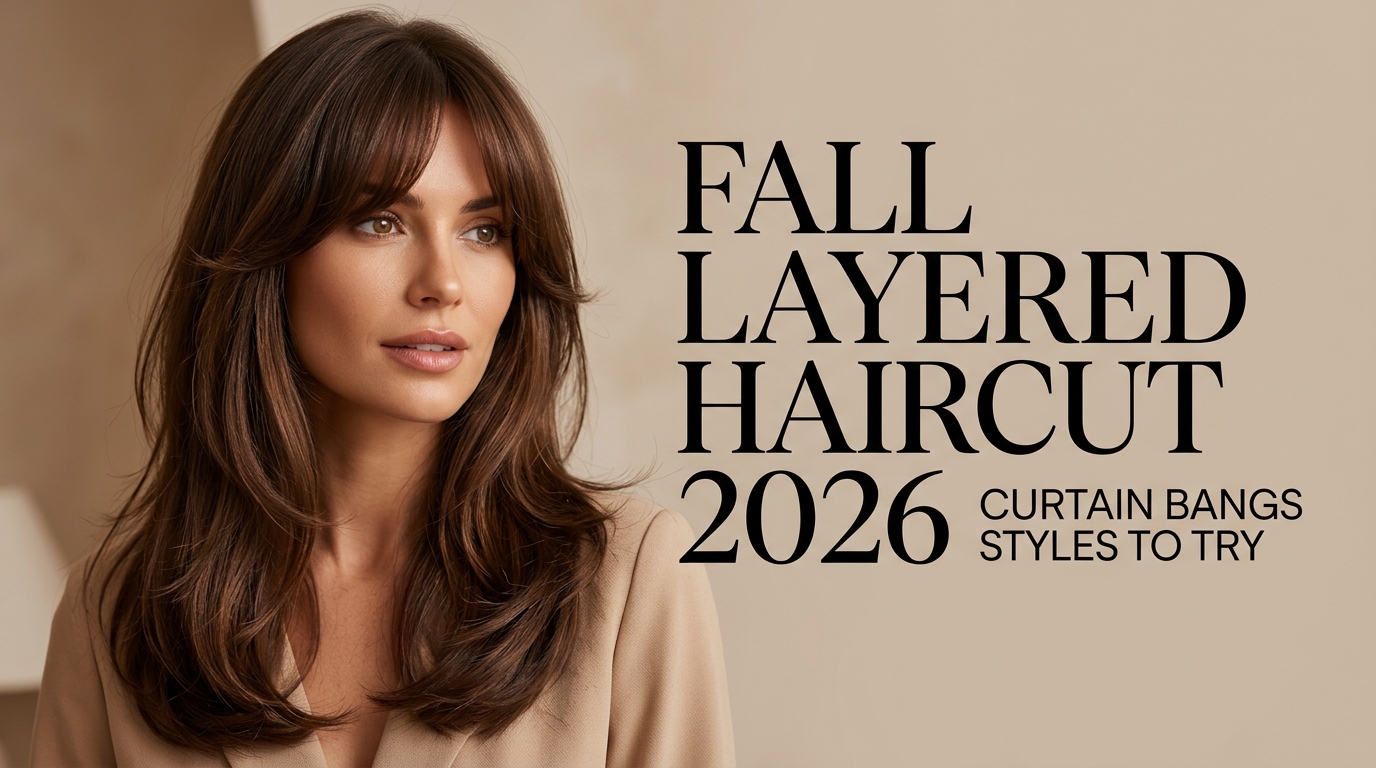 8 Fall Layered Haircut 2026 With Curtain Bangs Ideas to Try 1 Fall layered haircut 2026 with curtain bangs featuring eight soft, modern layered hairstyle ideas for different hair lengths and textures.