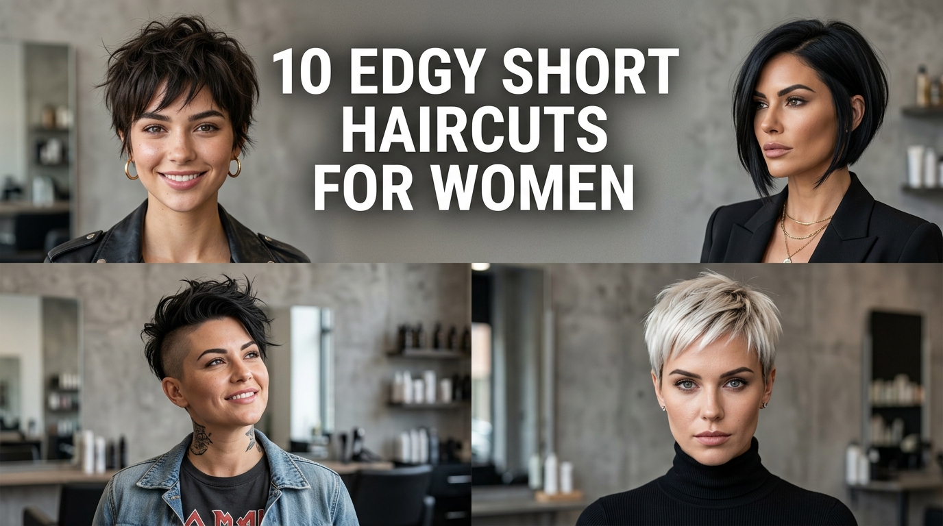 10 Edgy Short Haircuts for Women Who Are Tired of the Same Old Pixie 16 10 edgy short haircuts for women including choppy pixies, asymmetrical bobs, shaved styles, faux hawks, and platinum crops