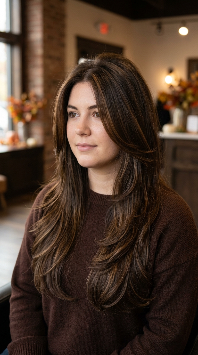 3. Round Face &mdash; Long Layers