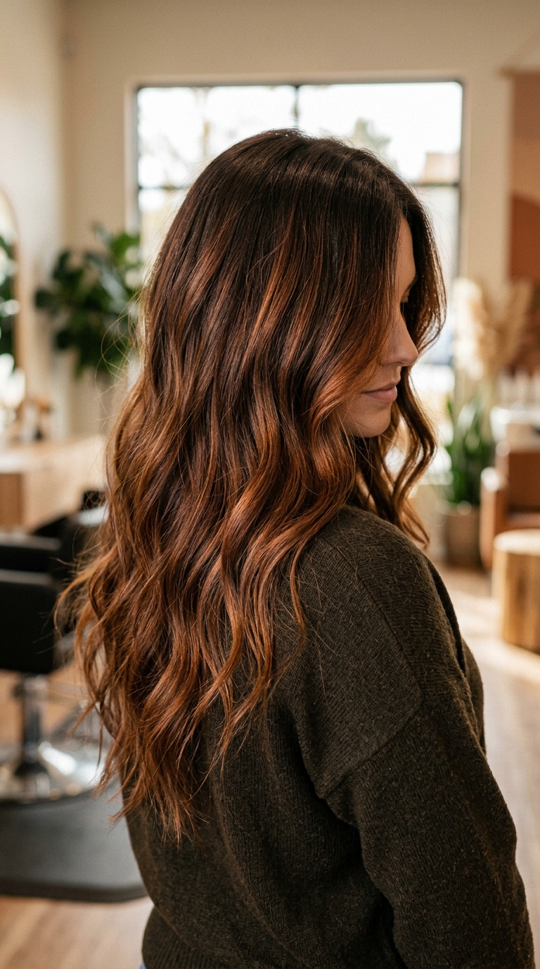 10 Balayage Trends 2026 to Try at Your Next Salon Visit 5 Brown hair with copper balayage 20261009194511