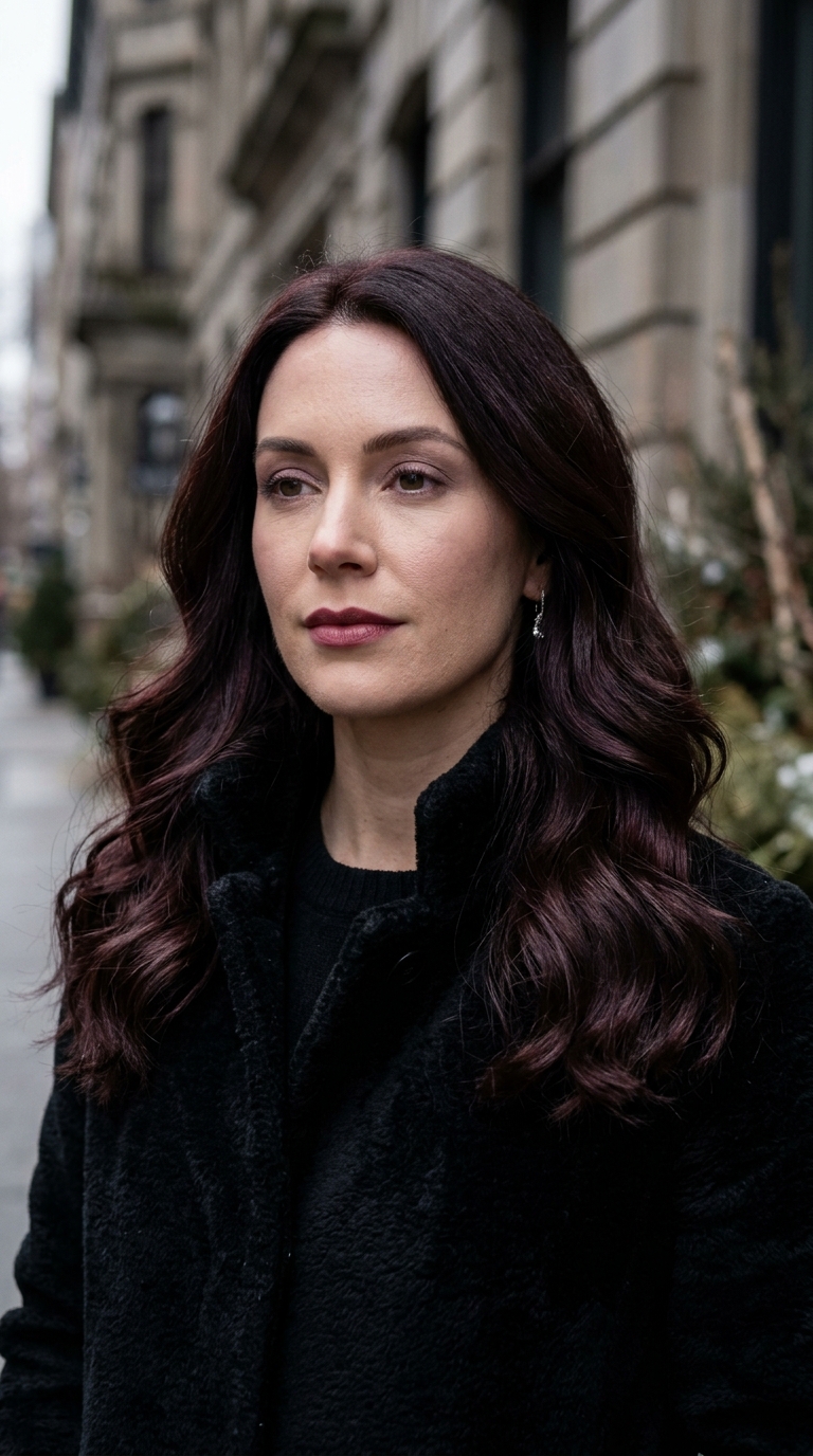 Hairstyles to Wear With a Beanie: 10 Easy Ideas 11 Brunette woman posing in winter 20261013211945 2