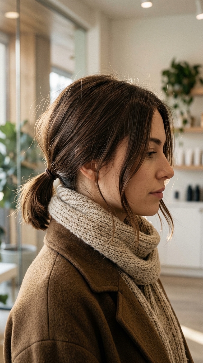 Brunette woman wearing cozy scarf 20261013190038