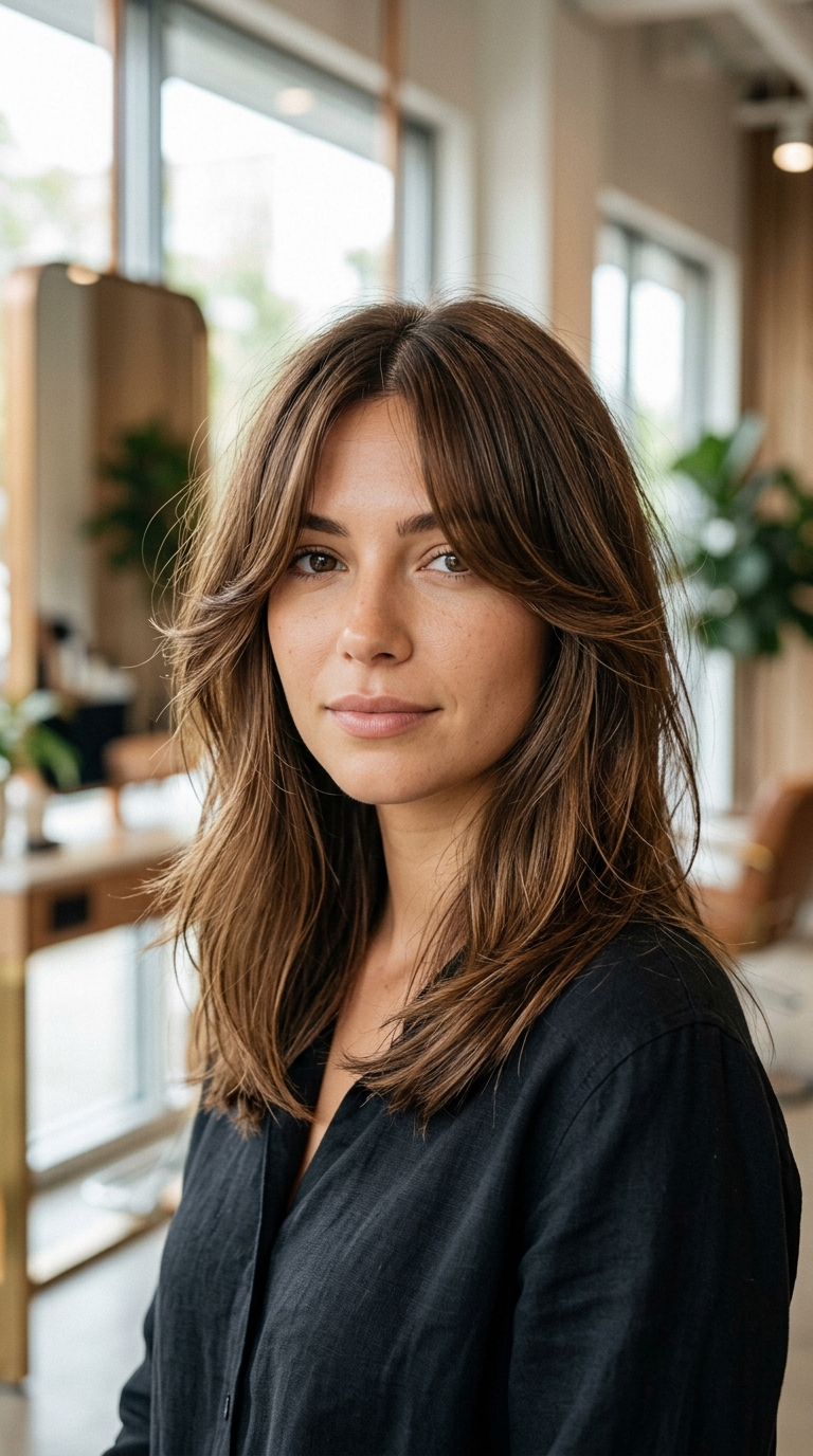 Fall Medium Haircuts: 10 Trendy Styles to Try in 2026 3 Curtain Bangs on Medium Hair