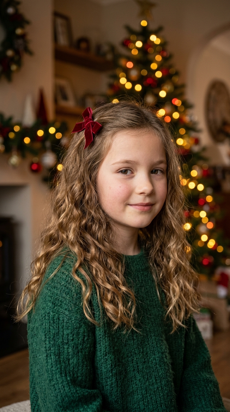 10 Christmas Hairstyles for Kids That Are Easy and Cute 7 Set Heatless Curls With Overnight Braids