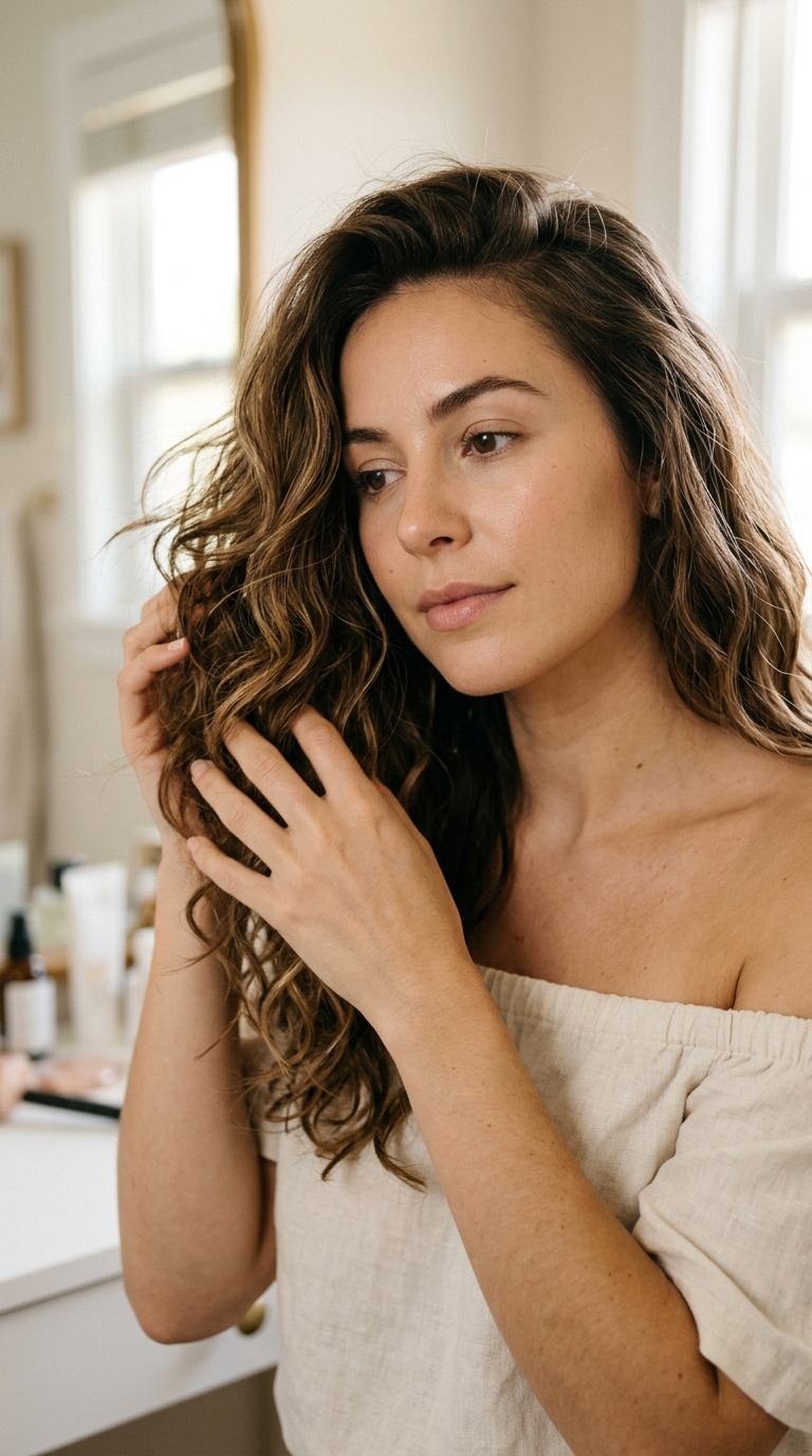Loosen Curls With Fingers