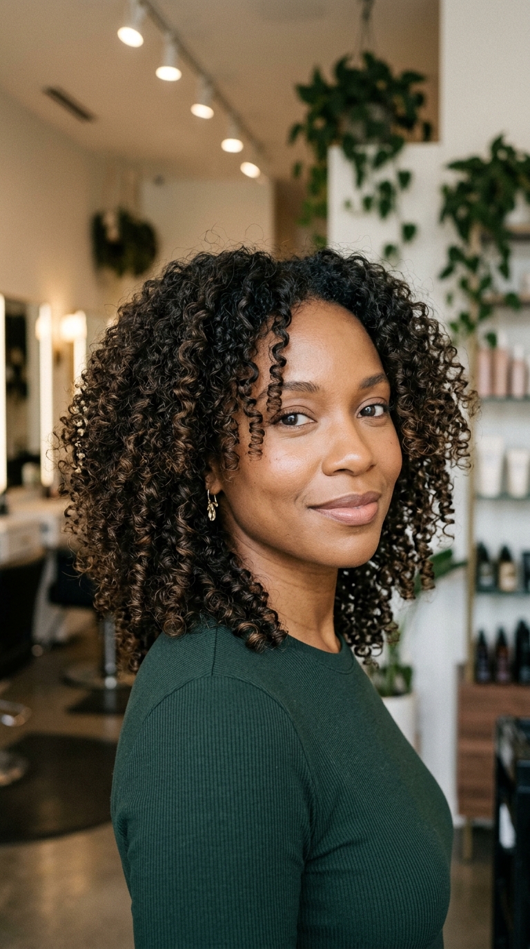 Fall Medium Haircuts: 10 Trendy Styles to Try in 2026 11 Medium Curls With Shape Layers