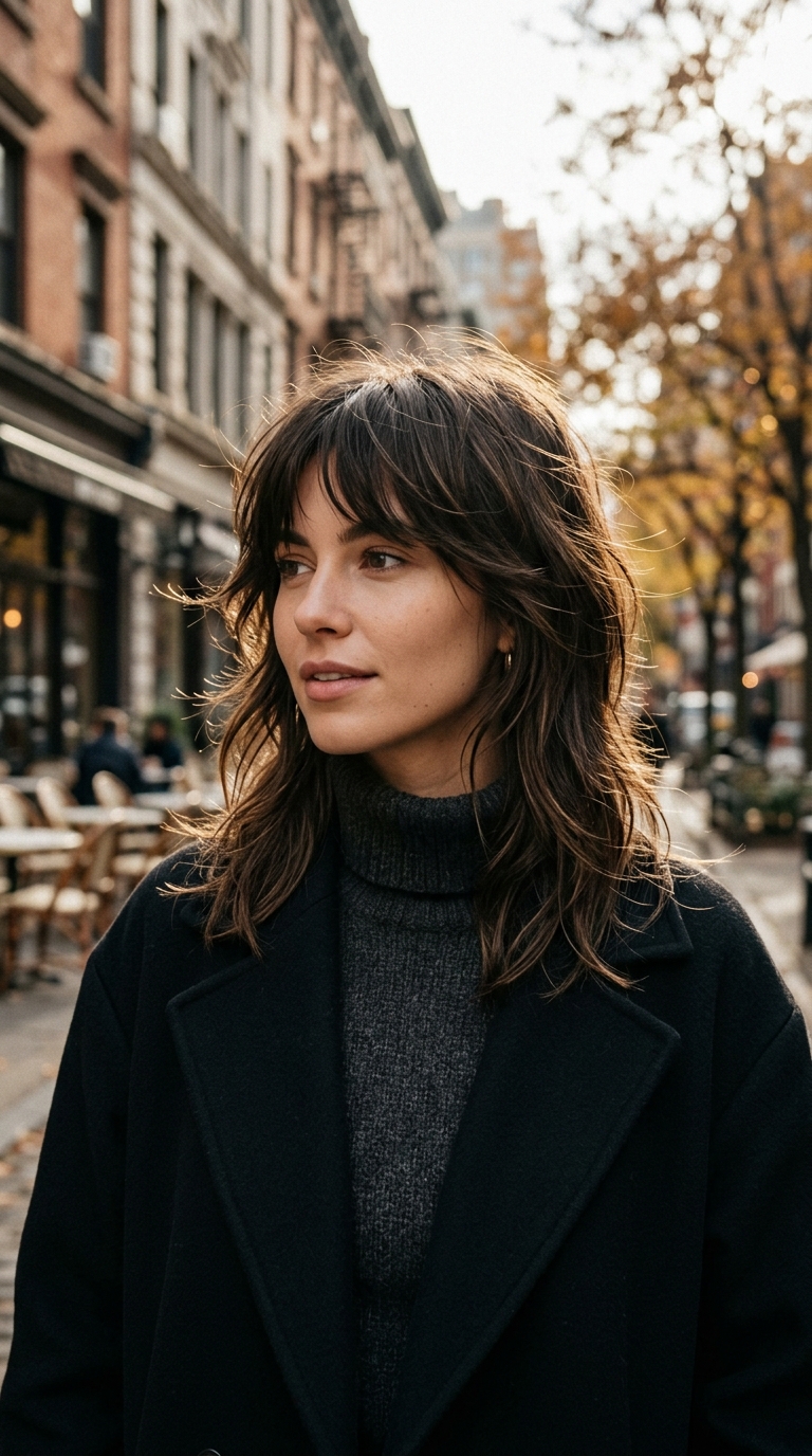 Fall Medium Haircuts: 10 Trendy Styles to Try in 2026 9 Medium Wolf Cut