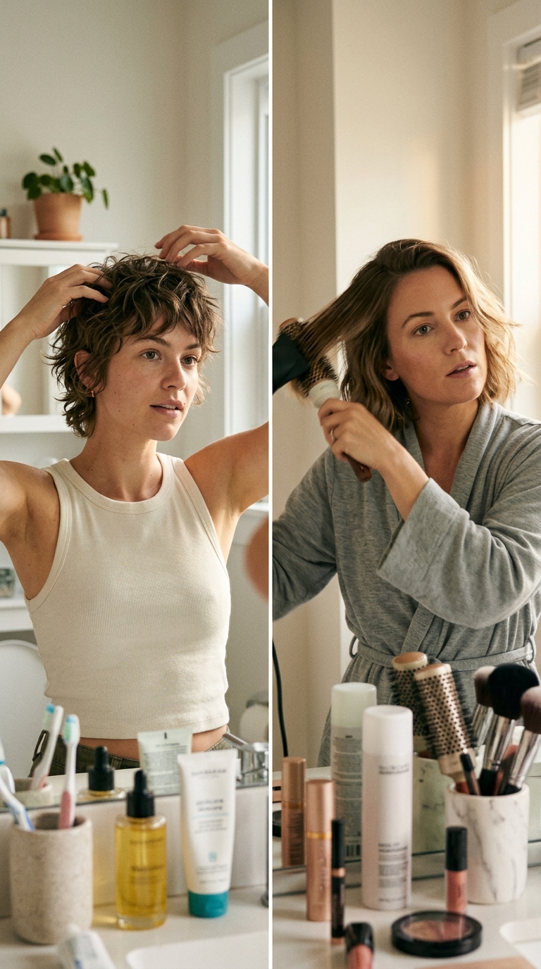Pixie vs Bob &mdash; Morning Styling
