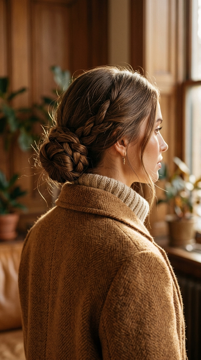 10 Fall Long Hair Ideas That Add Shape, Shine, and Warmth 11 Rope Braid Low Bun
