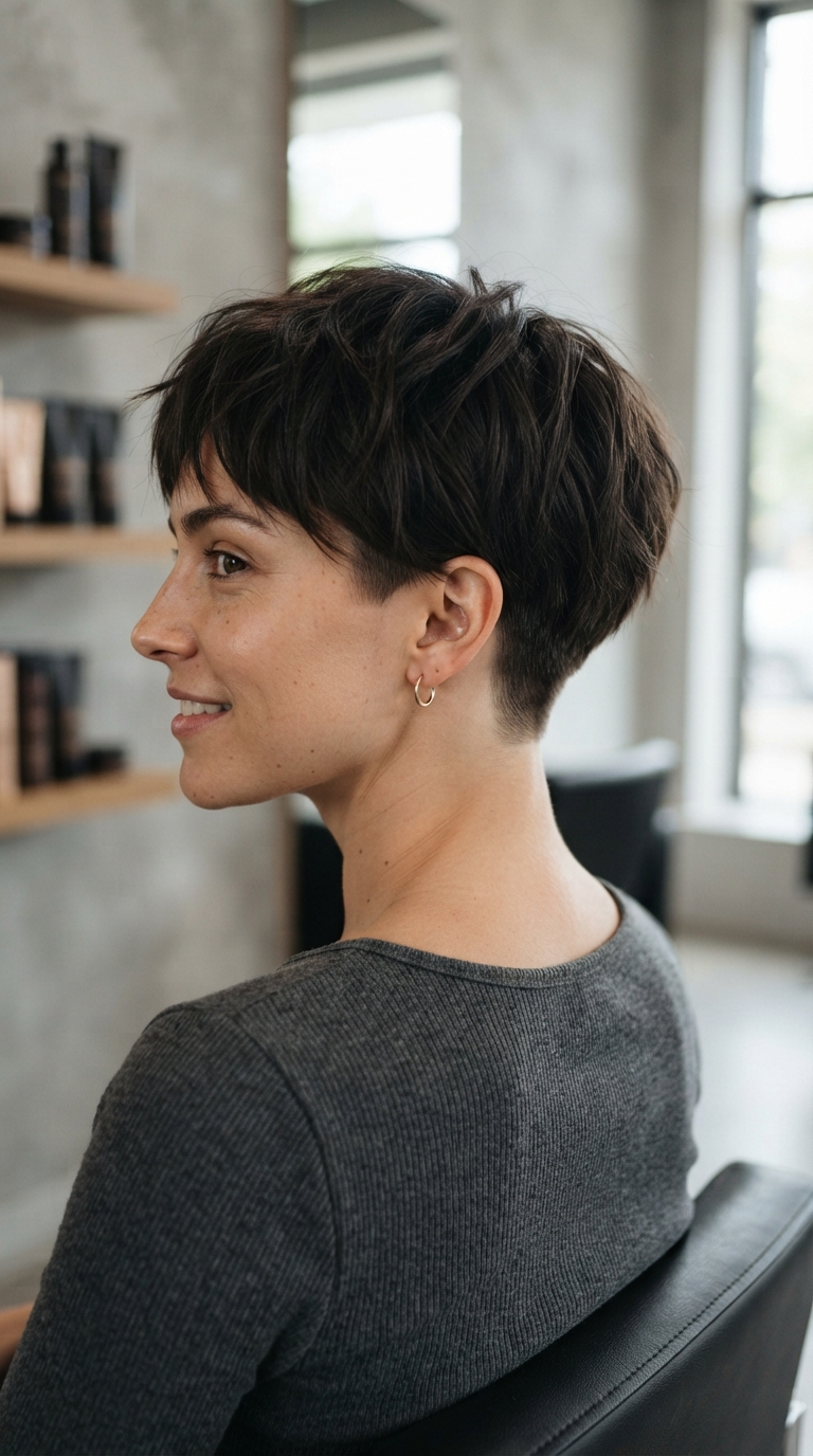 10 Pixie Cut Ideas for Every Hair Type and Personality 6 Undercut Pixie With a Shaved Nape