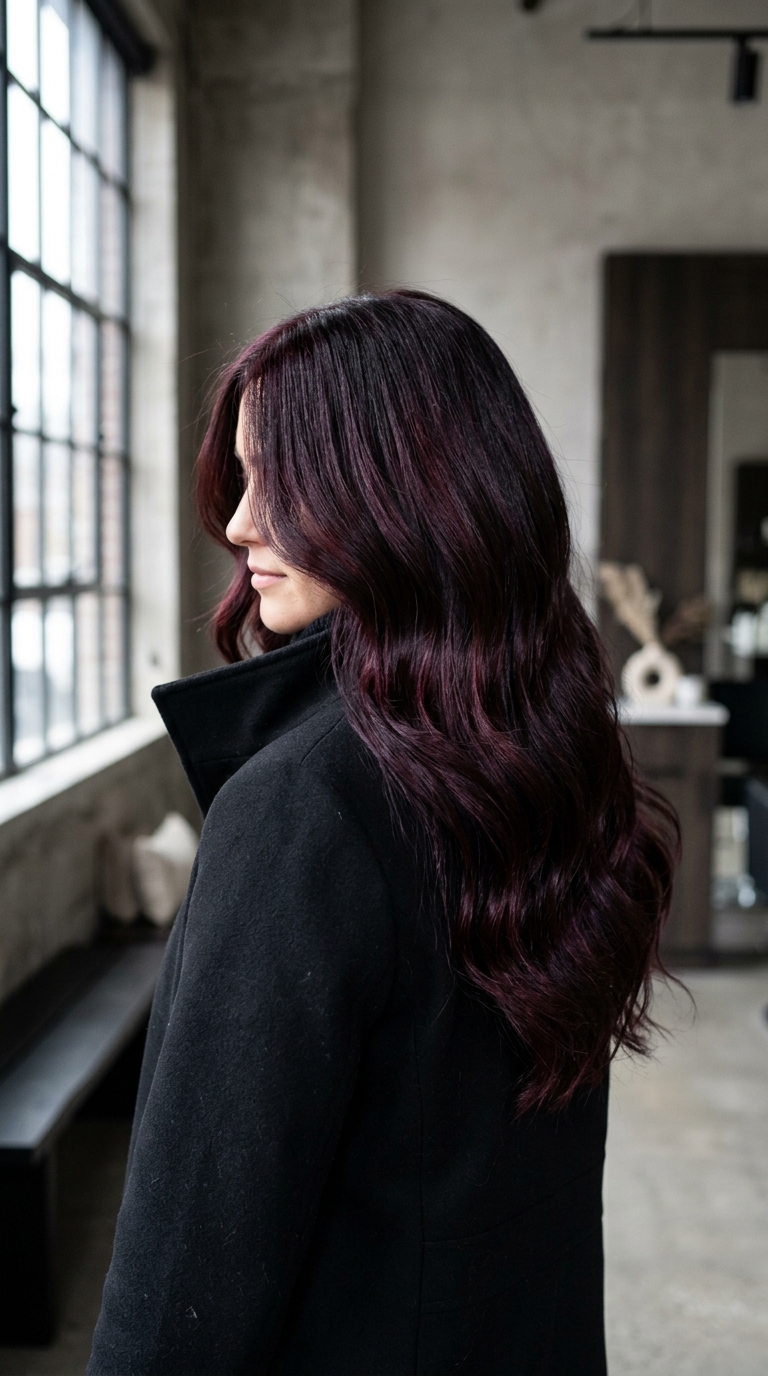 Woman displaying burgundy hair c&hellip; 20261013205501