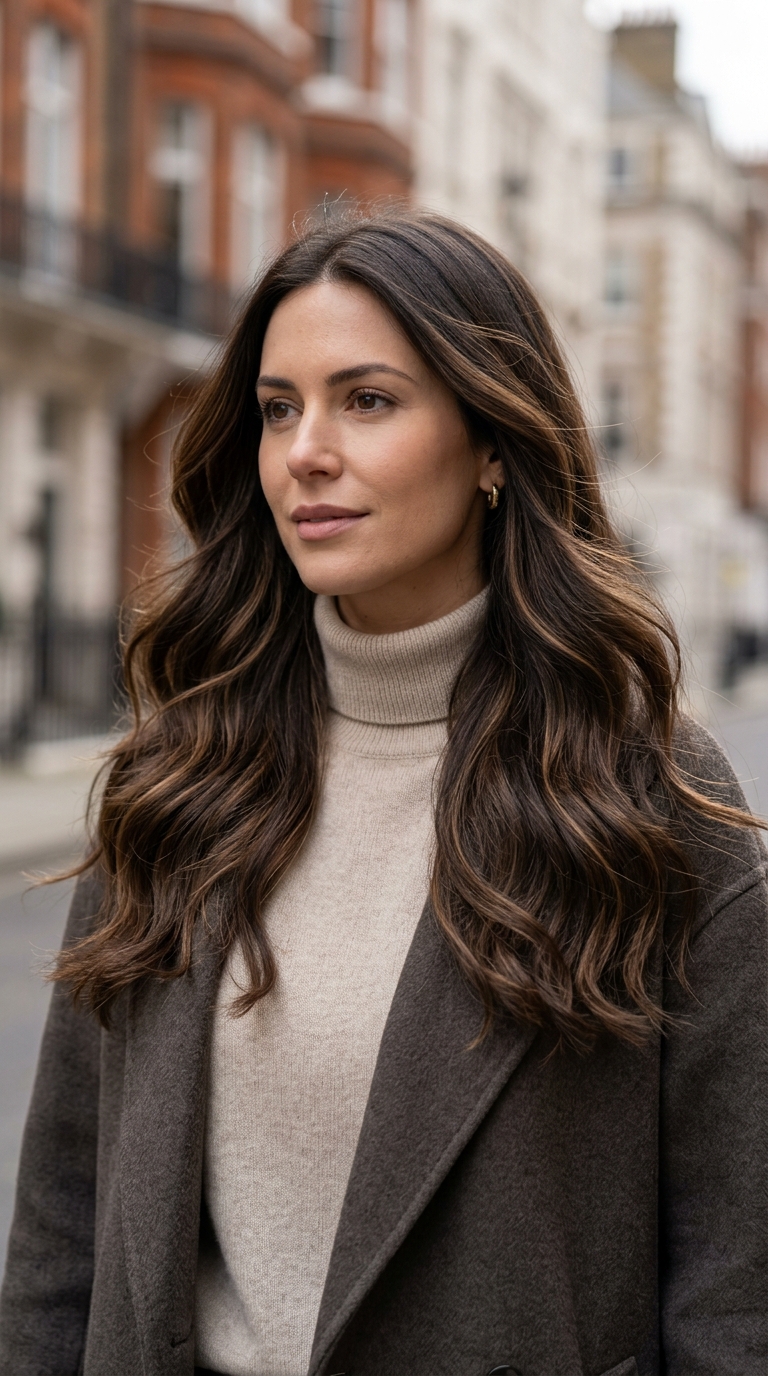 10 Dark Winter Hair Colors for Brunettes to Try 6 Woman showcasing brown hair color 20261013211415