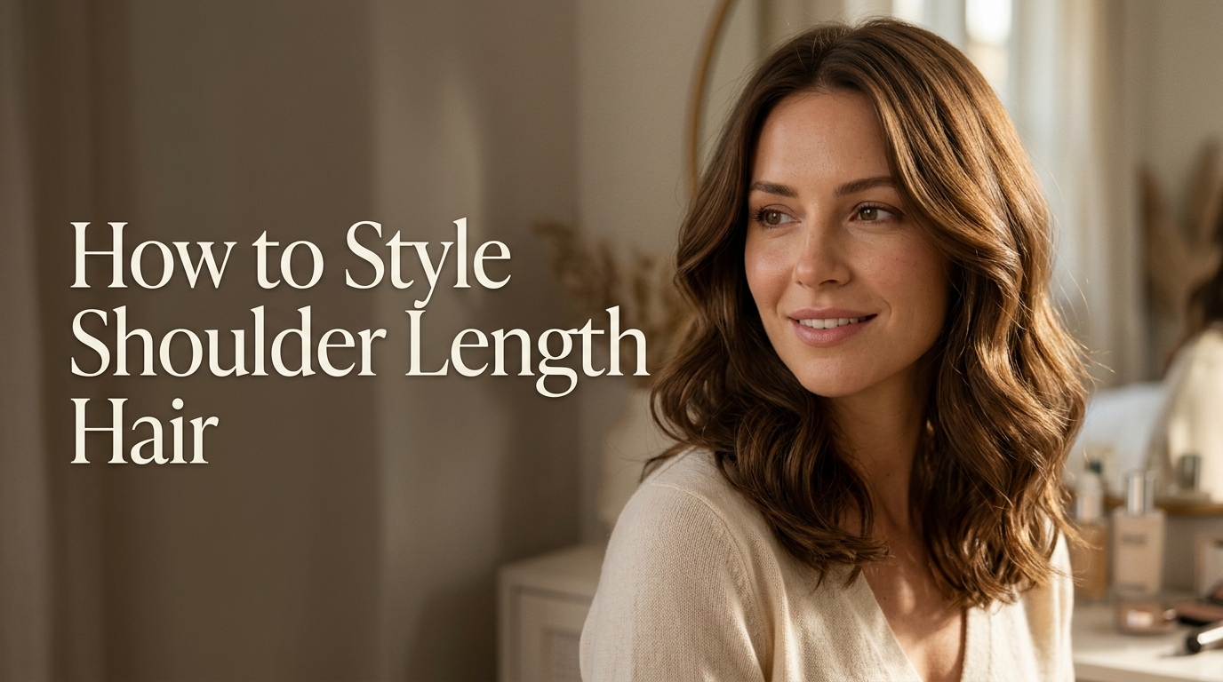 How to Style Shoulder Length Hair with Soft Waves