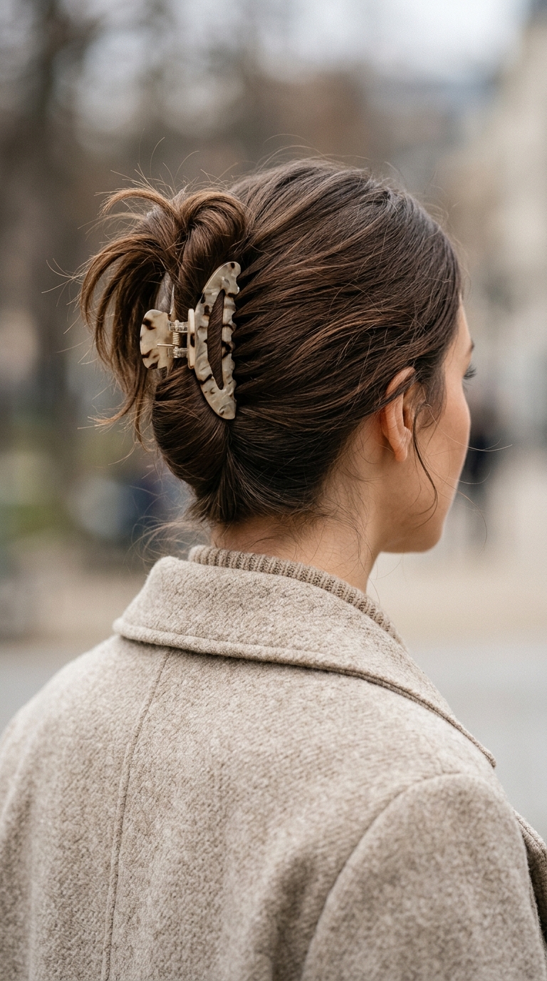 10 Winter Hairstyles for Long Hair That Stay Neat 10 Woman wearing hair claw clip 20261013185647