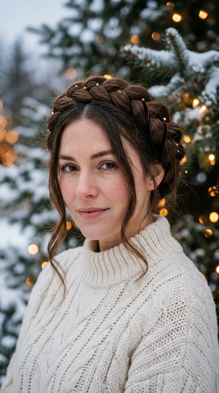 10 Christmas Braids to Try This Season (Easy to Fancy) 7 Milkmaid Braids