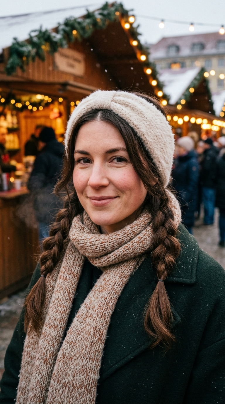 Cozy Winter Braids: 10 Beautiful Cold-Weather Styles 8 Woman wearing winter accessories 20261013214638