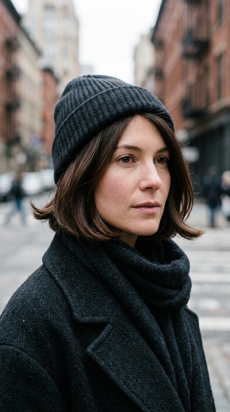 Hairstyles to Wear With a Beanie: 10 Easy Ideas 8 Woman wearing winter beanie and 20261013211645