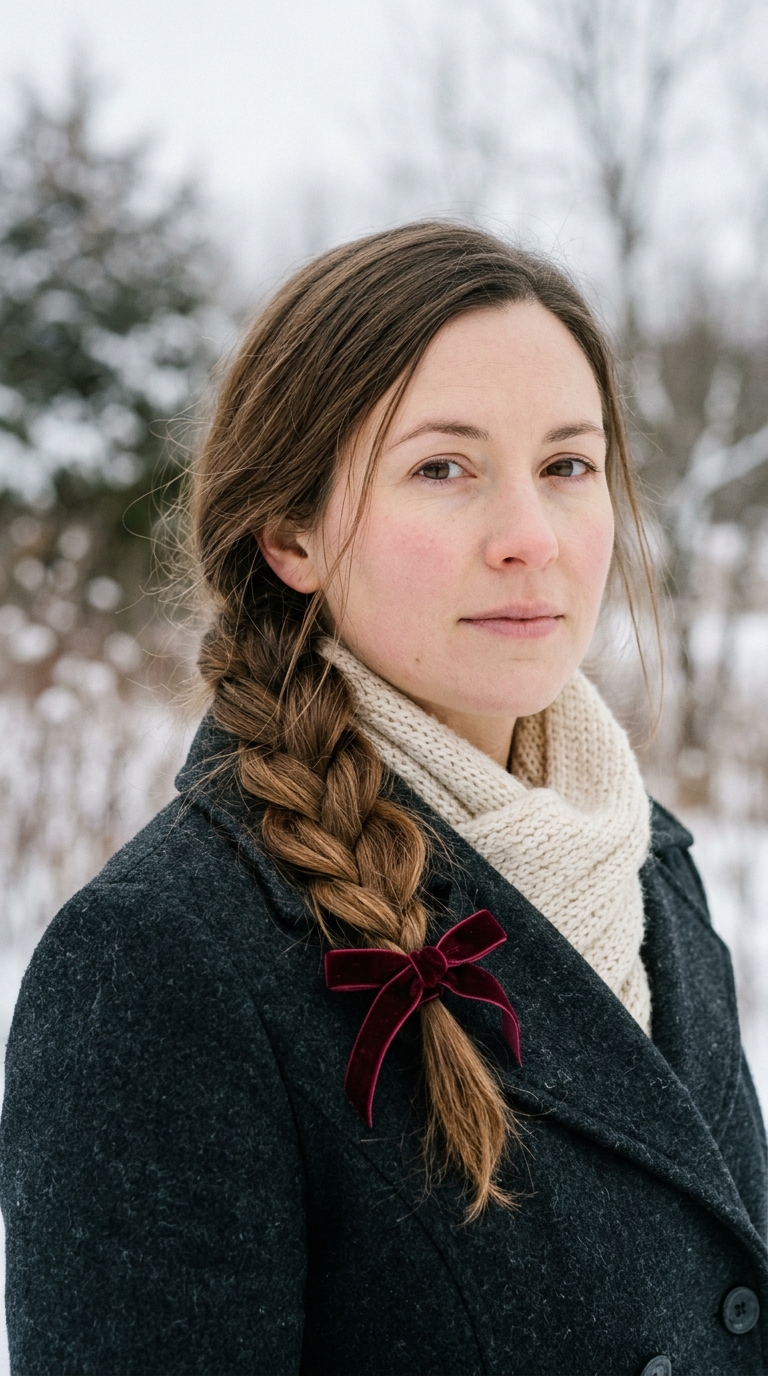 Cozy Winter Braids: 10 Beautiful Cold-Weather Styles 5 Woman wearing winter braid and 20261013214633