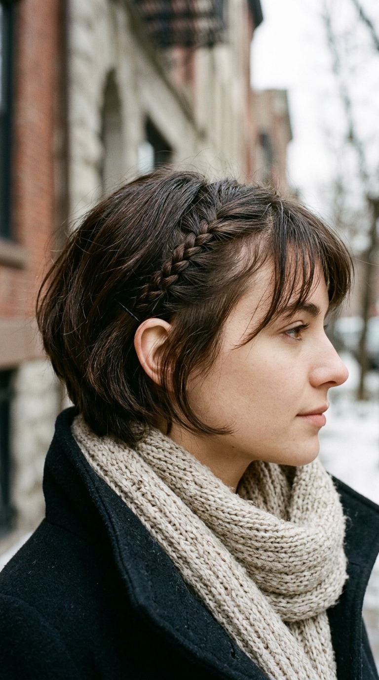 Woman with braided bob hairstyle 20261013190031