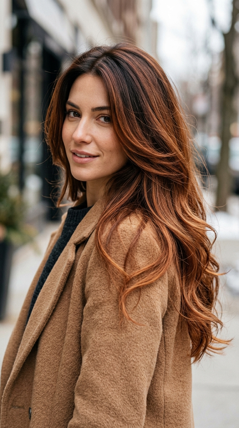 Woman with copper layered hair 20261013205504