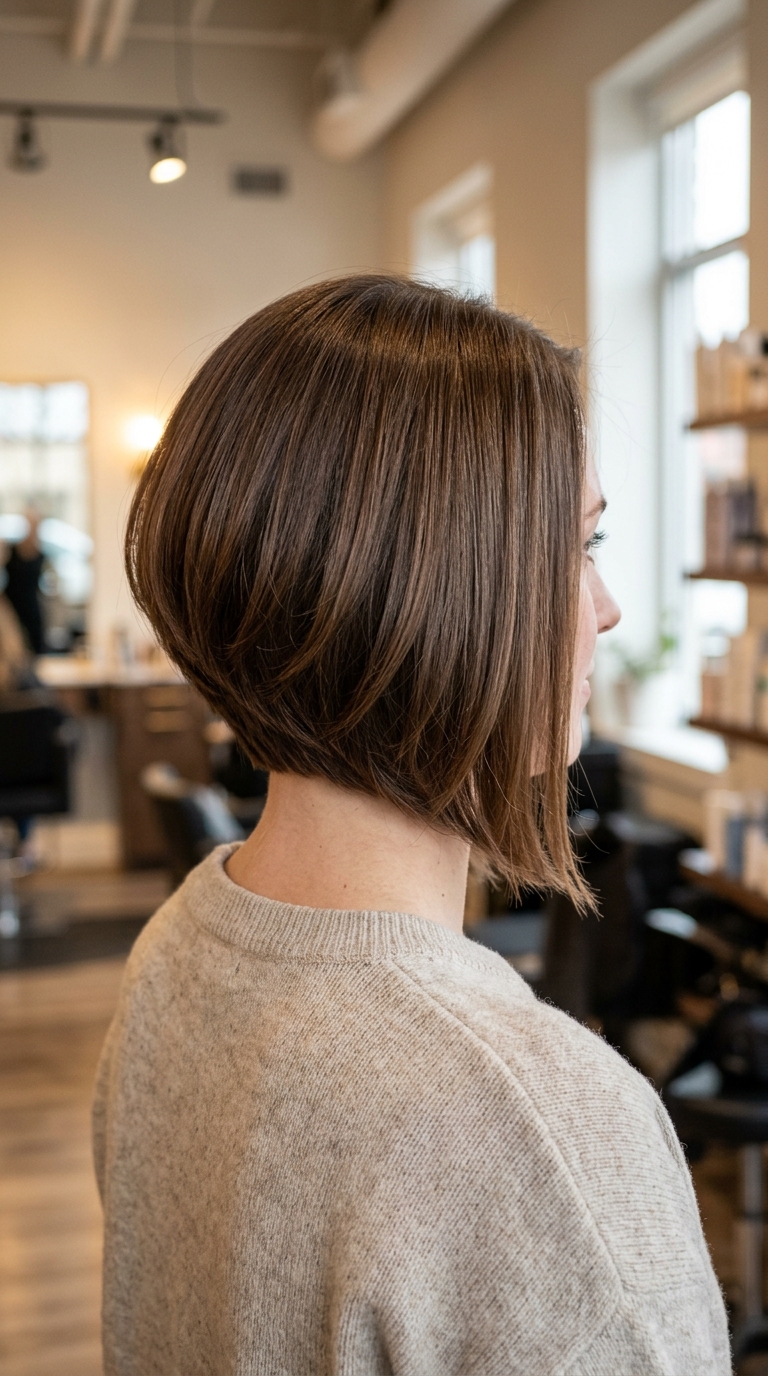 10 Winter Haircuts for Thin Hair That Look Fuller 6 Graduated Bob: Low-Maintenance Haircuts for Thin Hair with Back Volume