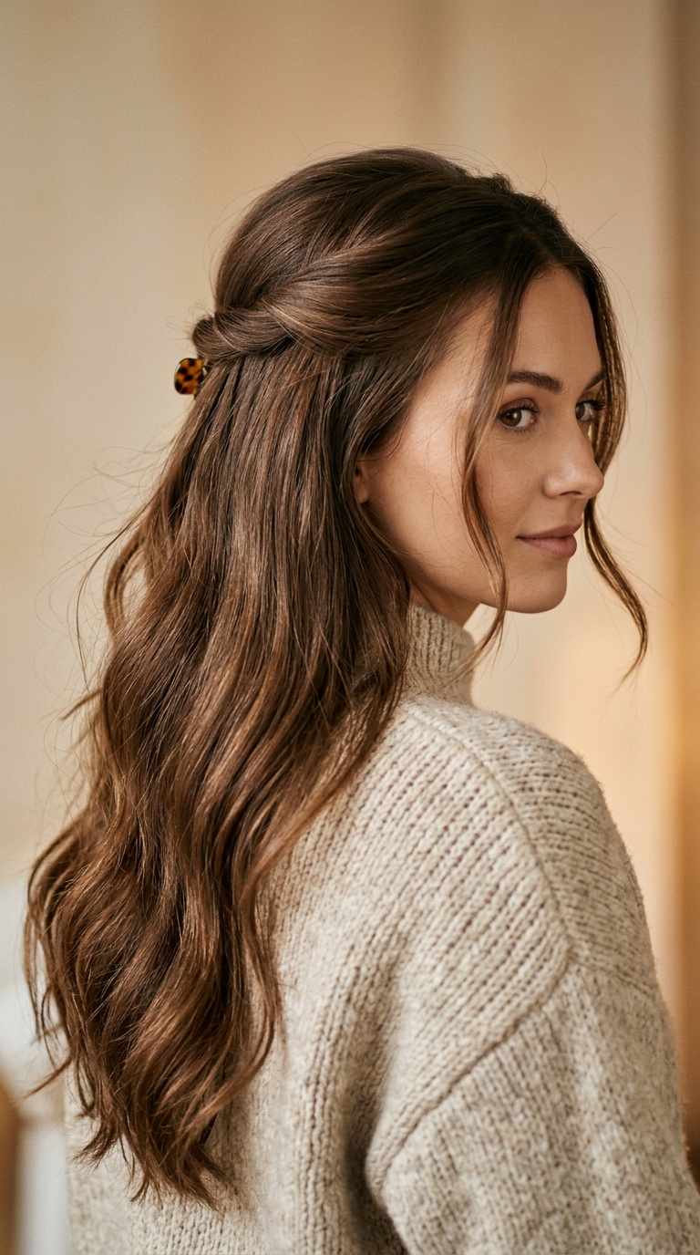 10 Winter Hairstyles for Long Hair That Stay Neat 4 Woman with long glossy hair 20261013185633